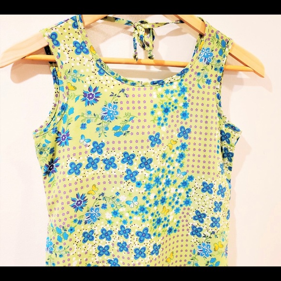 Y2K Floral Print MyMichelle Dress Small (size 10) - Picture 2 of 3